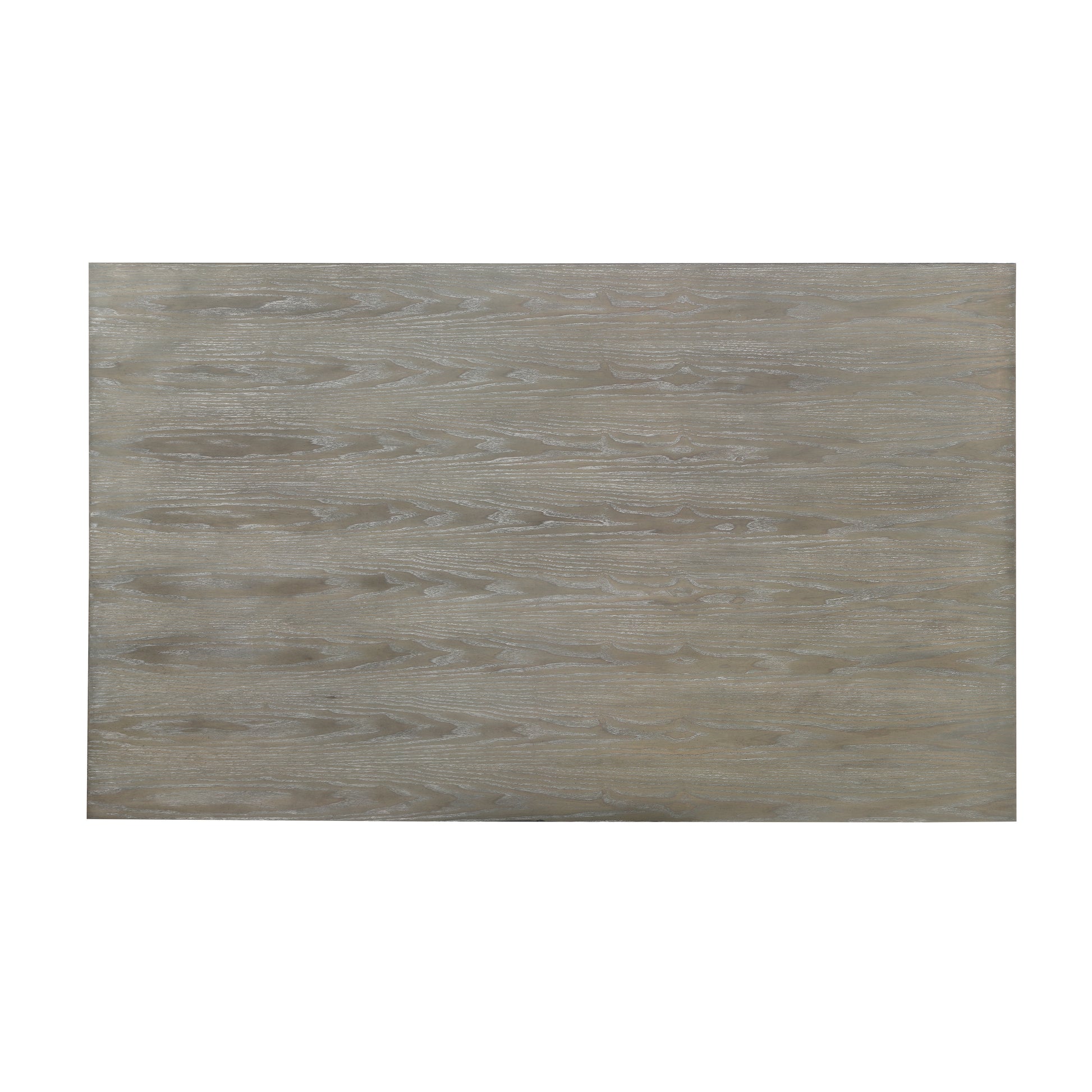 Ash wood veneer tabletop with a weathered gray finish and natural grain detail