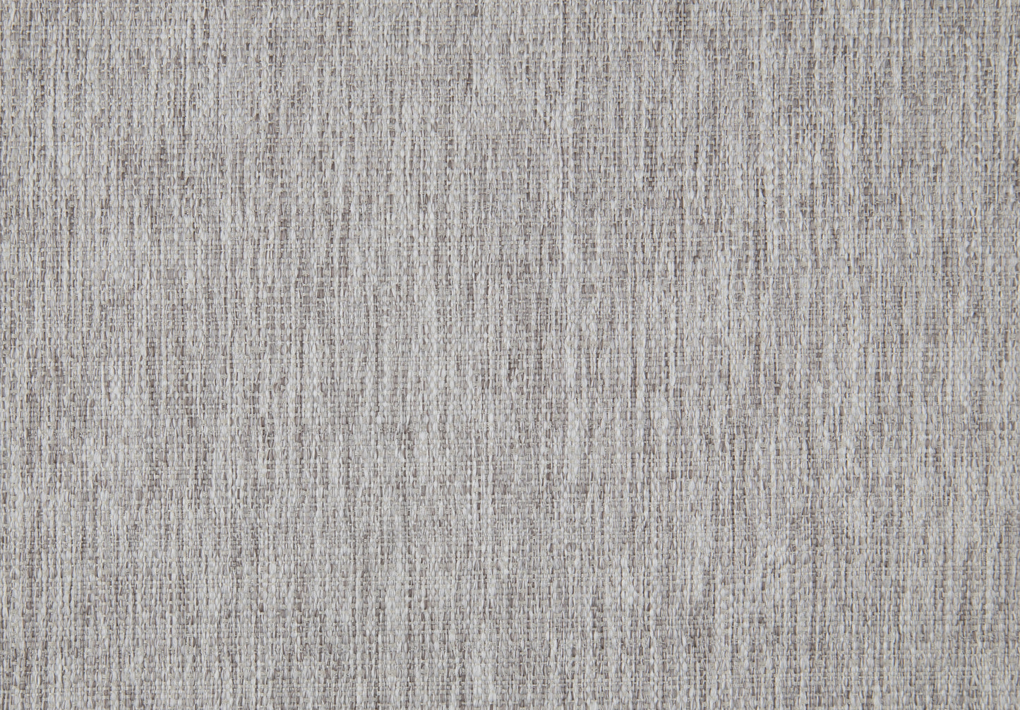 Closeup of a textured grey linen fabric with a subtle weave for upholstery
