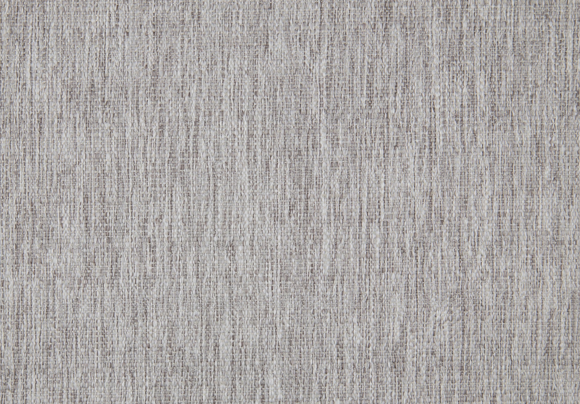 Closeup of a textured grey linen fabric with a subtle weave for upholstery