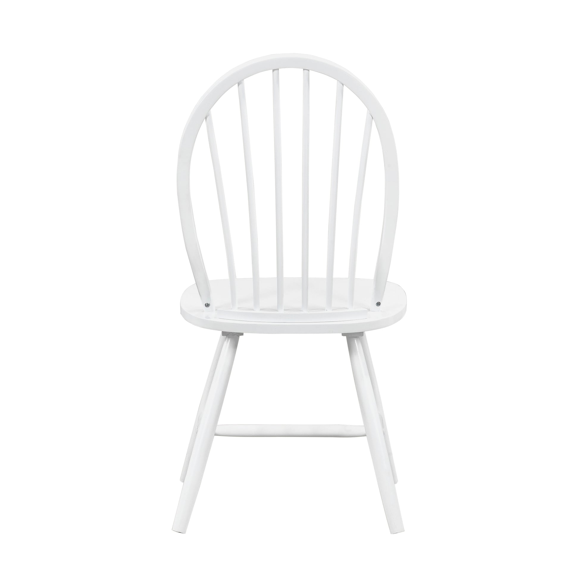 White spindle back dining chair with turned legs ideal for kitchens