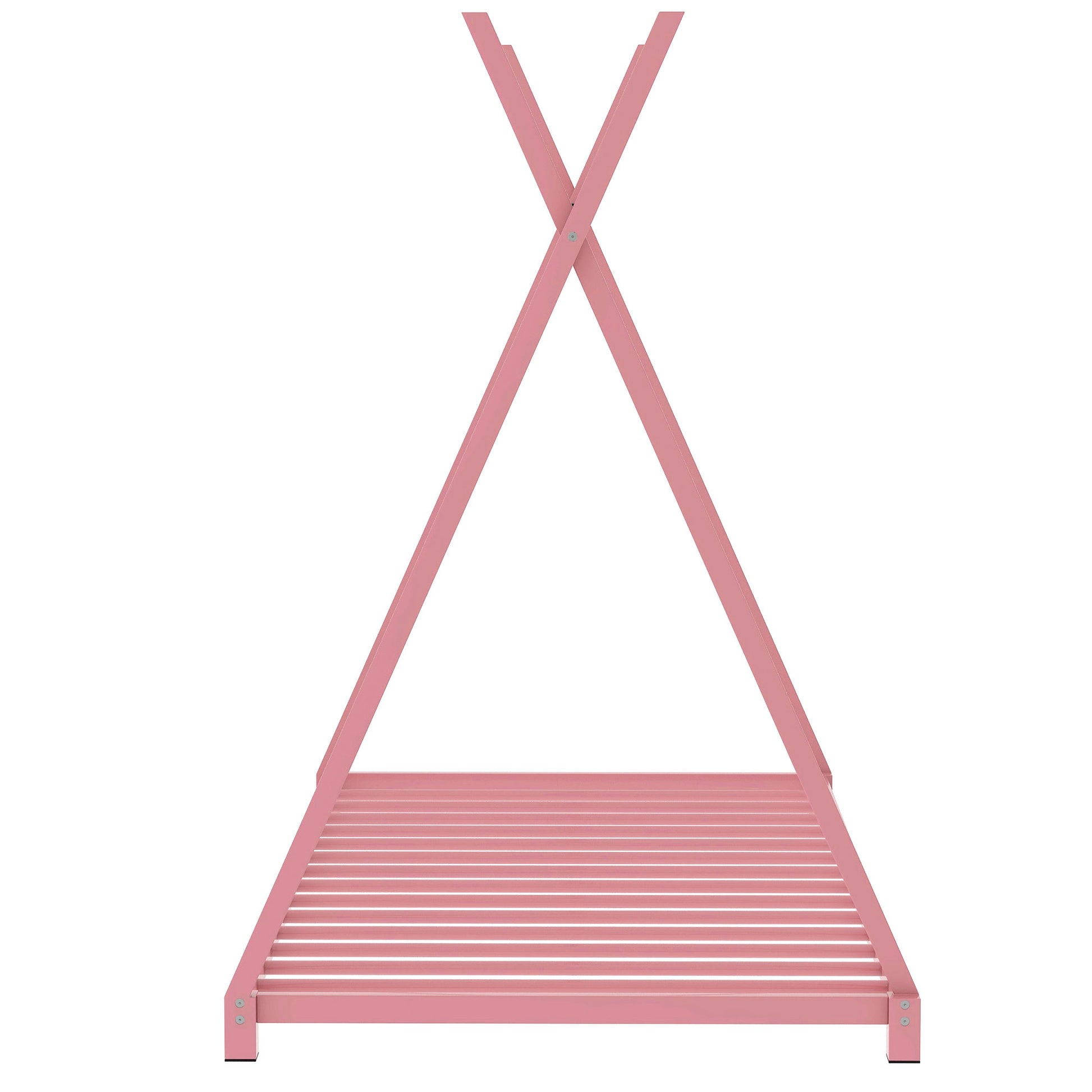 Pink teepee bed frame