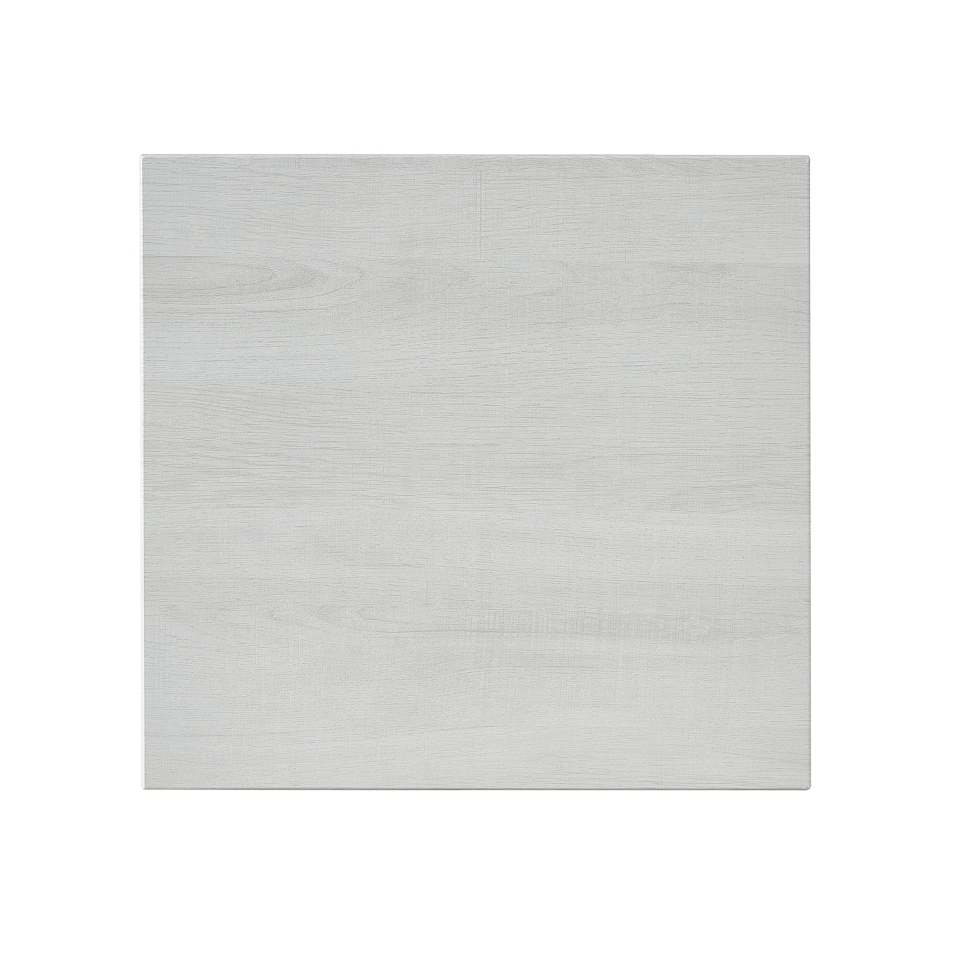 Light grey wood grain laminate sample with subtle texture