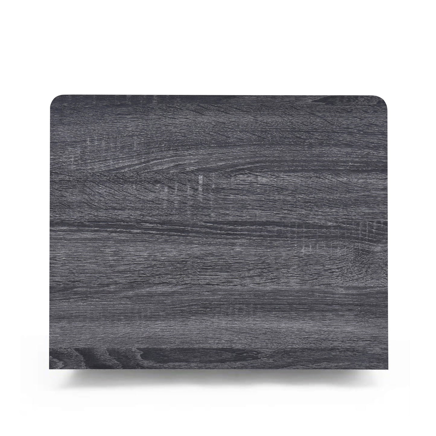 Dark grey wood grain laminate shelf for modern interiors