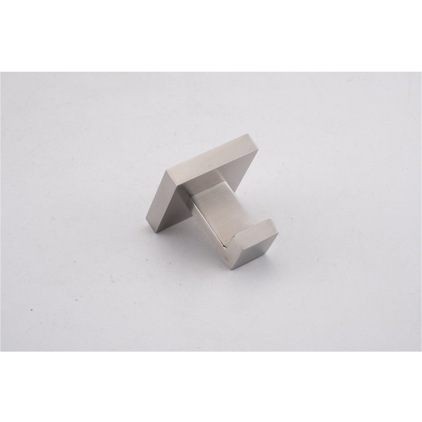 Brushed nickel modern wall hook for bathroom towels