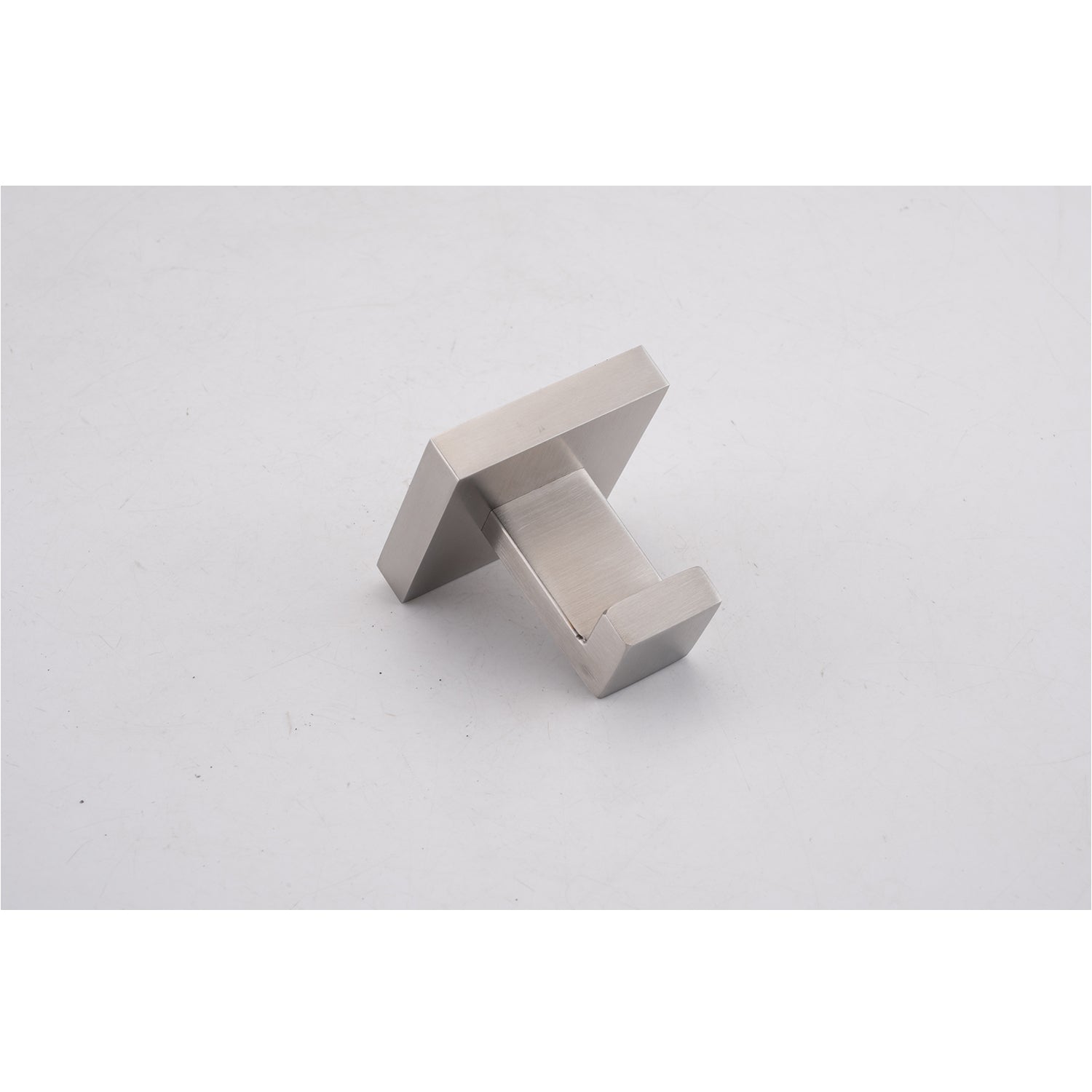 Brushed nickel modern wall hook for bathroom towels