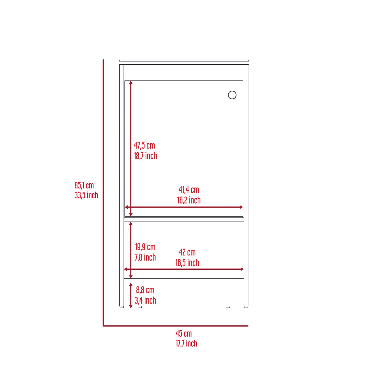 Maximize Bathroom Space with Modern Vanity Cabinet - White