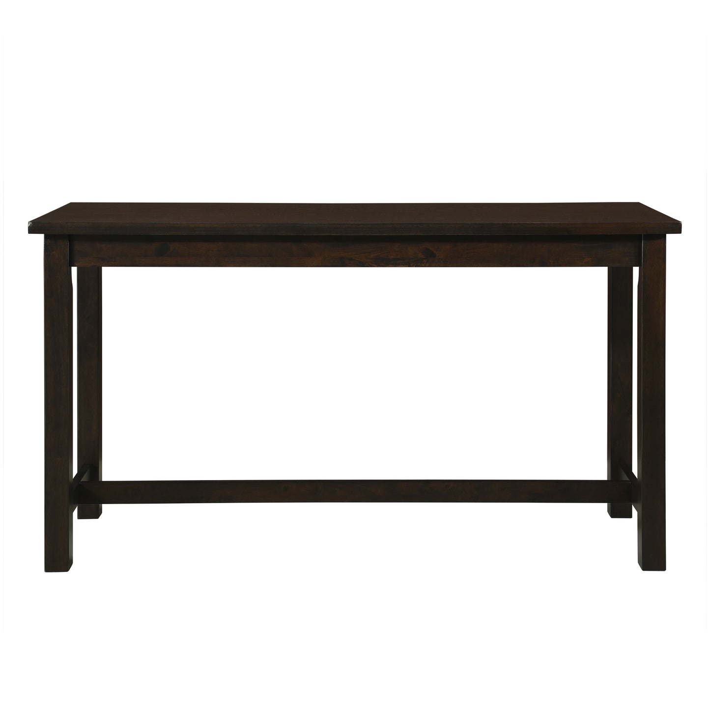 Dark espresso wood console table with clean lines and sturdy legs