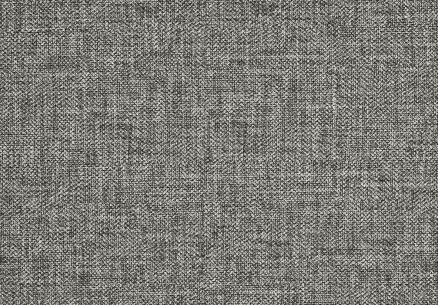 Closeup of textured gray fabric swatch durable for upholstery