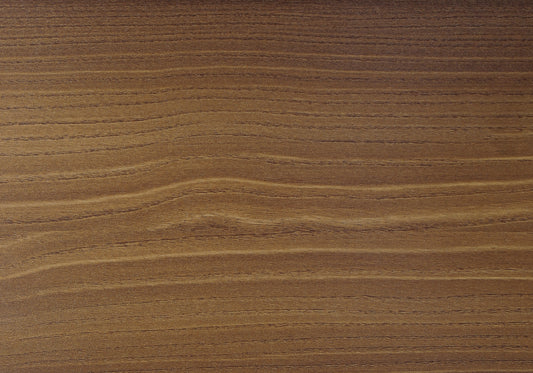 Rich brown oak veneer with horizontal grain pattern for furniture finishes