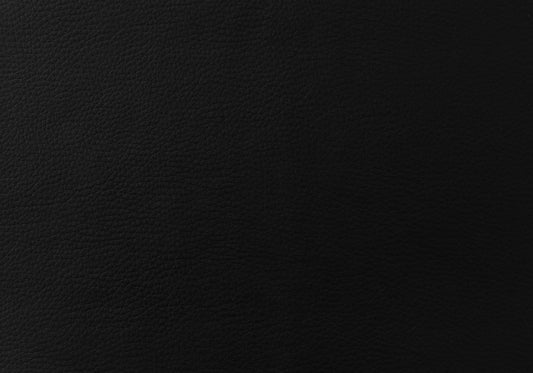 Closeup of textured black leather material ideal for upholstery