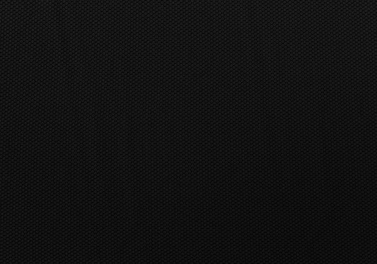 Textured black fabric with a subtle hexagonal weave ideal for breathable athletic wear