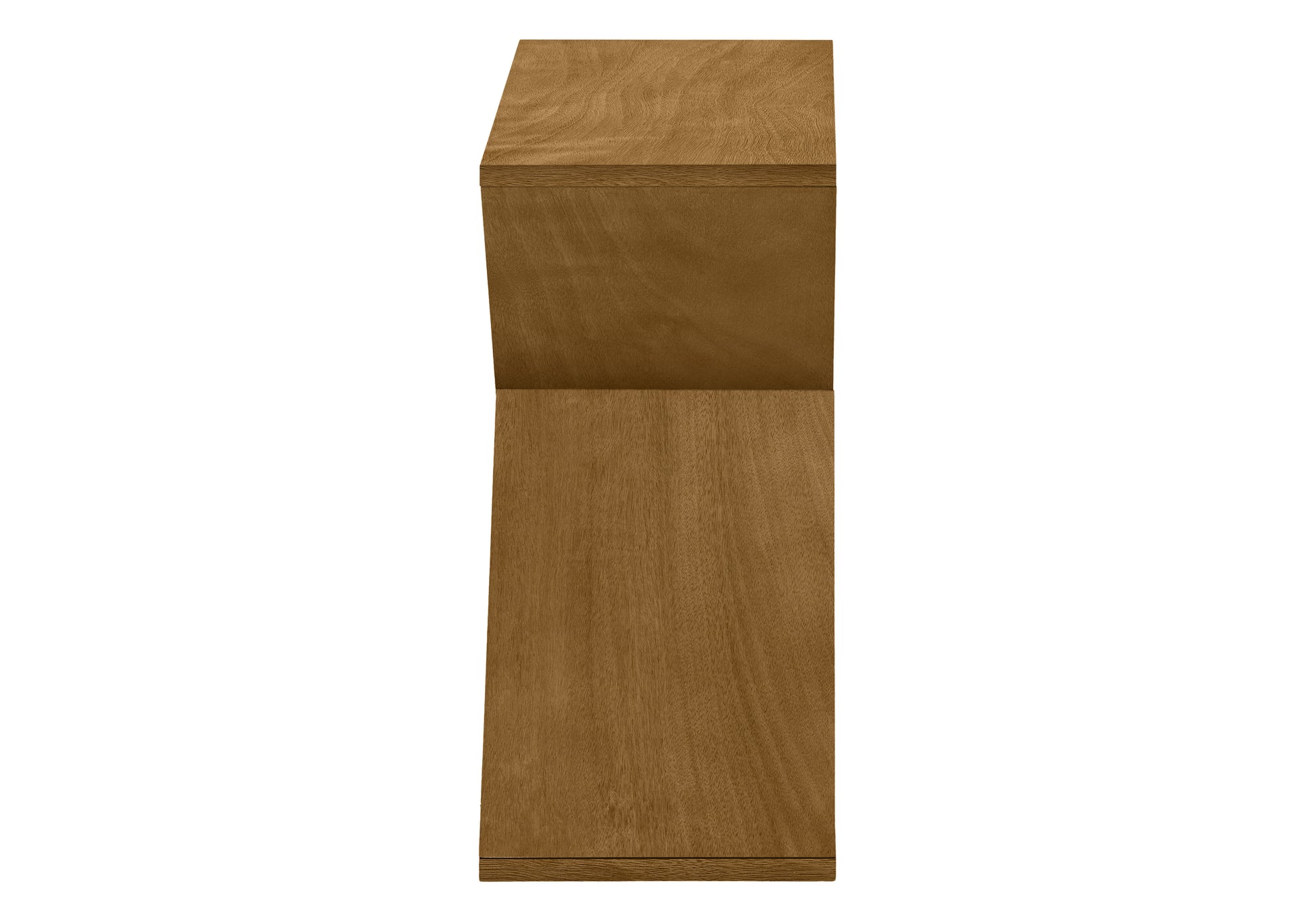 Modern wood accent shelf with natural grain pattern a stylish storage solution