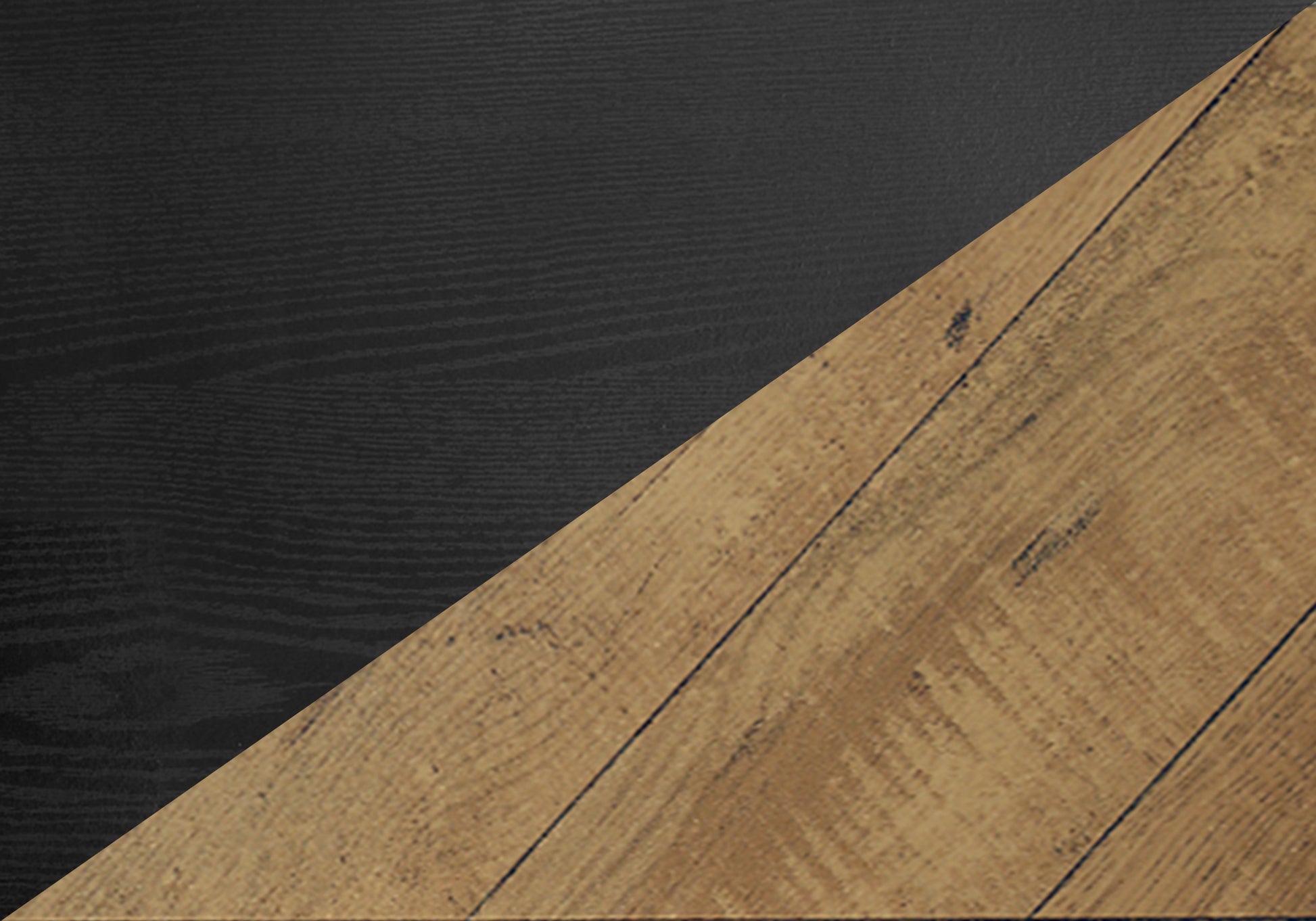 Twotone wood finish textured black and natural oak perfect for modern furniture