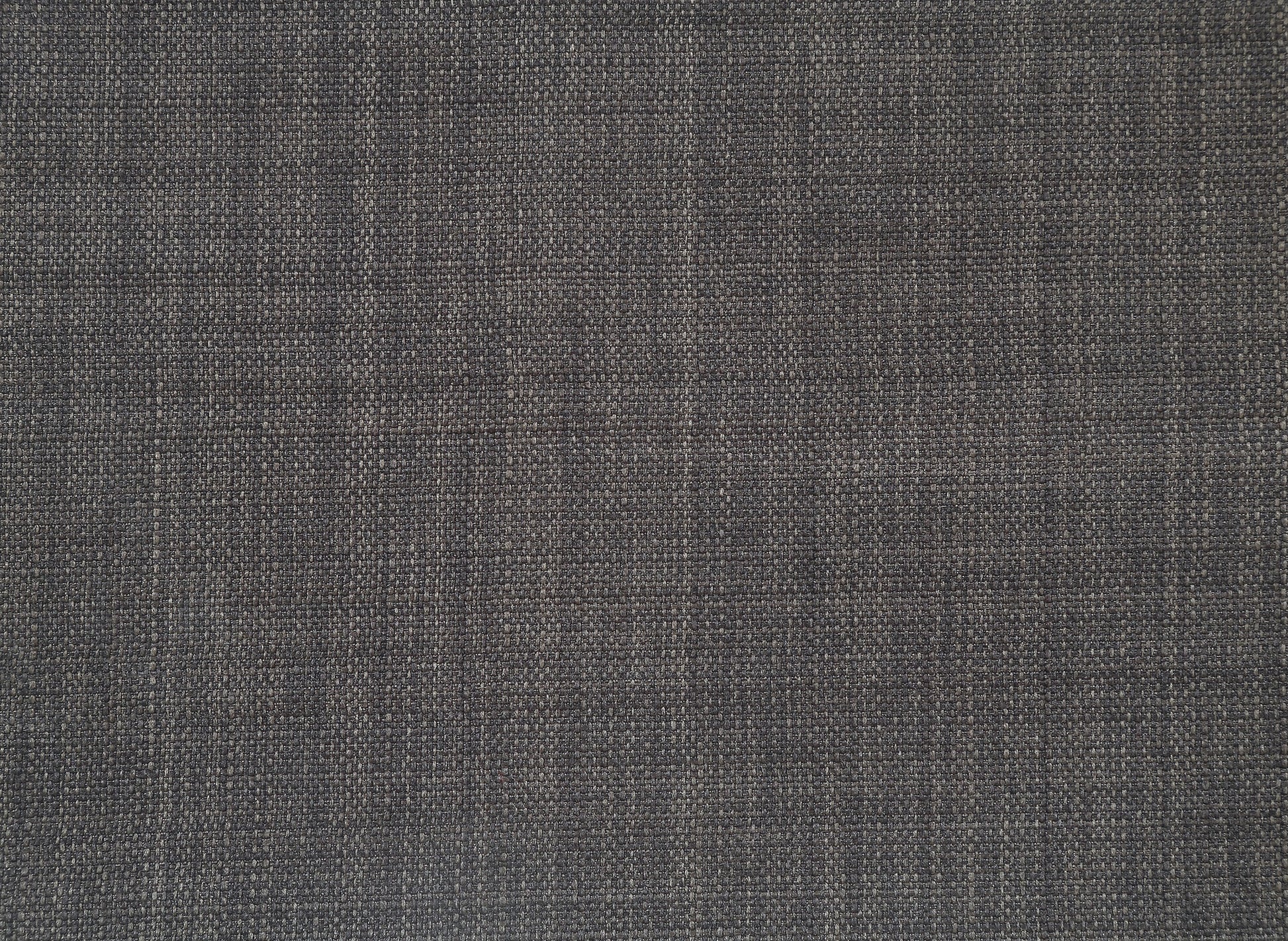 Closeup of dark charcoal woven fabric swatch ideal for upholstery