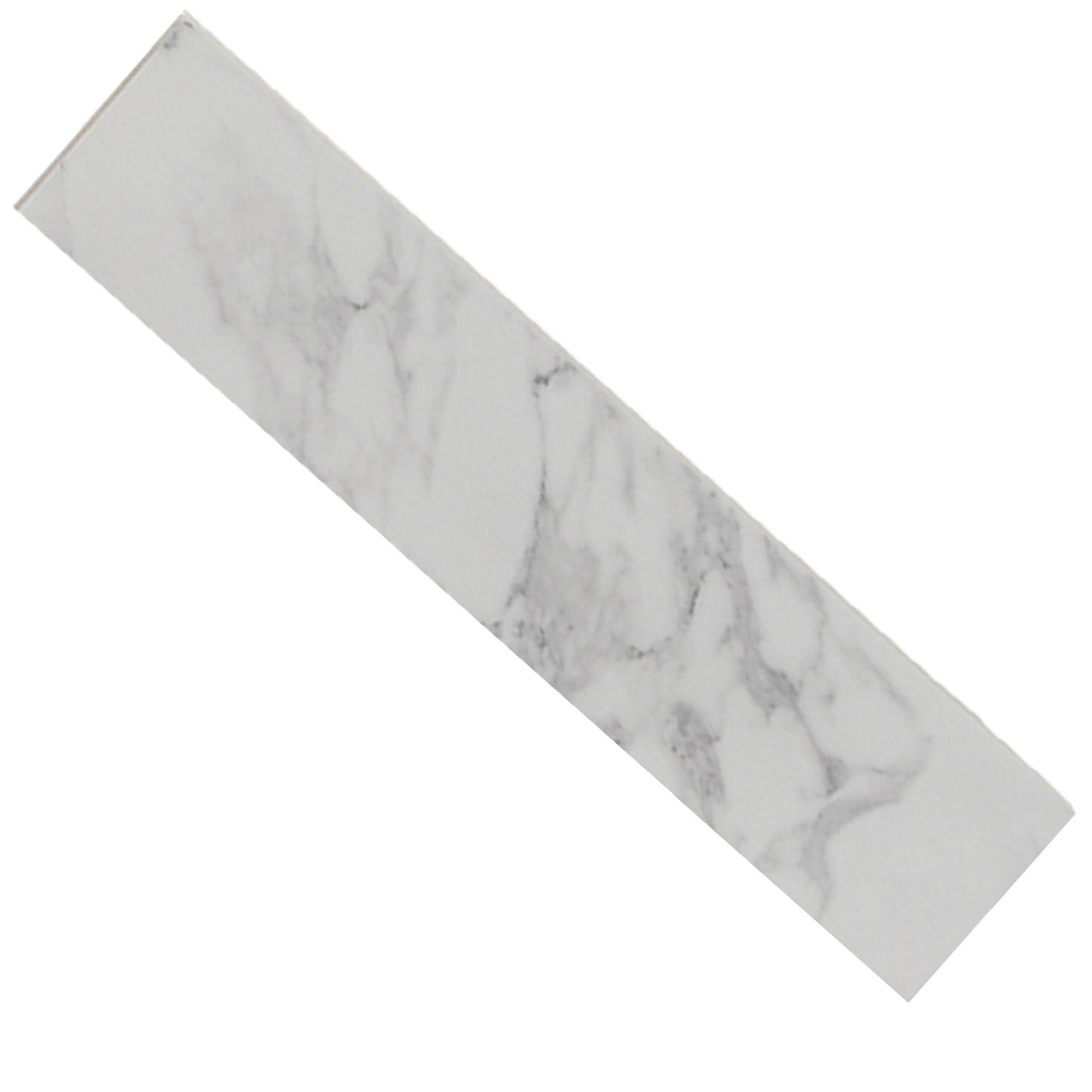 White marble pattern vinyl plank flooring a popular choice for modern kitchens and bathrooms