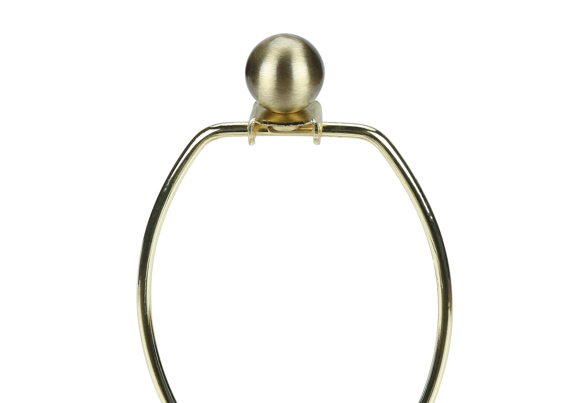 Brushed brass lamp harp with finial perfect for DIY lamp projects
