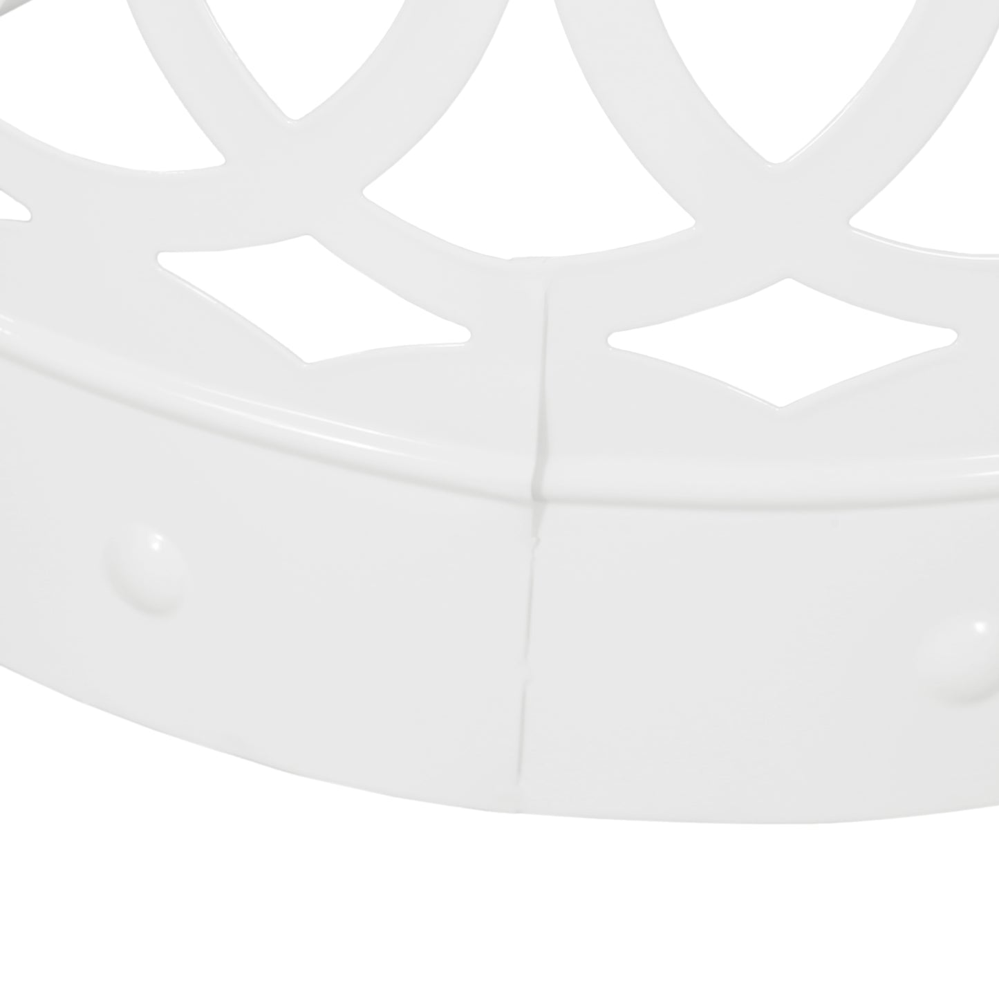 White decorative crown trim  inches wide for furniture and crafts