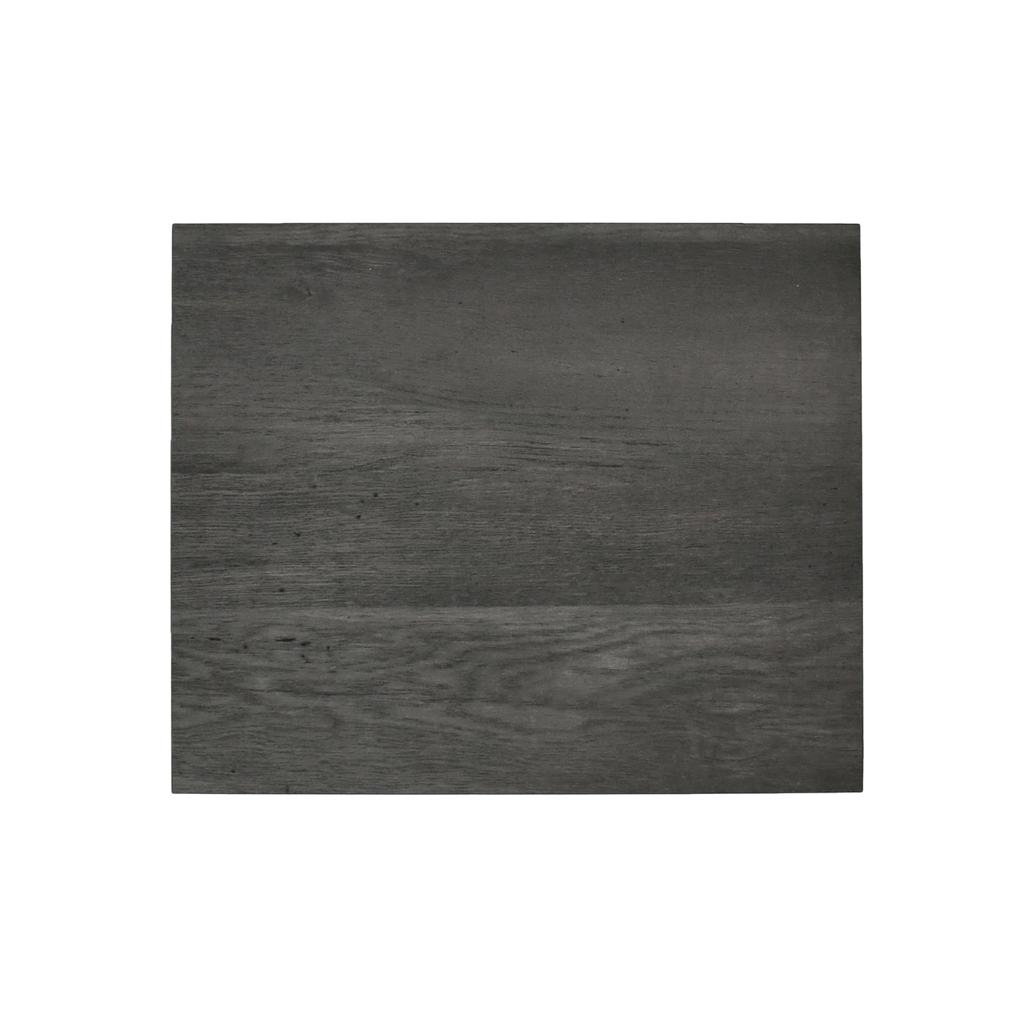 Dark grey wood grain laminate countertop sample with visible texture