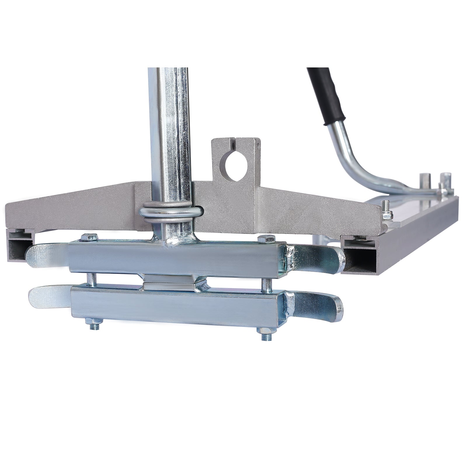Heavyduty metal clamp attachment with adjustable jaws for secure grip on various materials