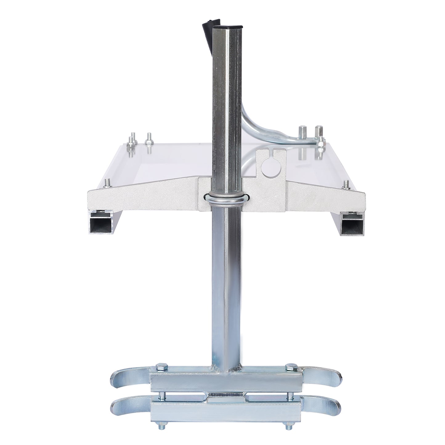 Adjustable metal stand for holding various tools with rubber grips