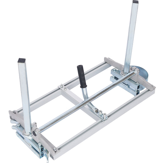 Adjustable chainsaw mill guide for precise lumber milling