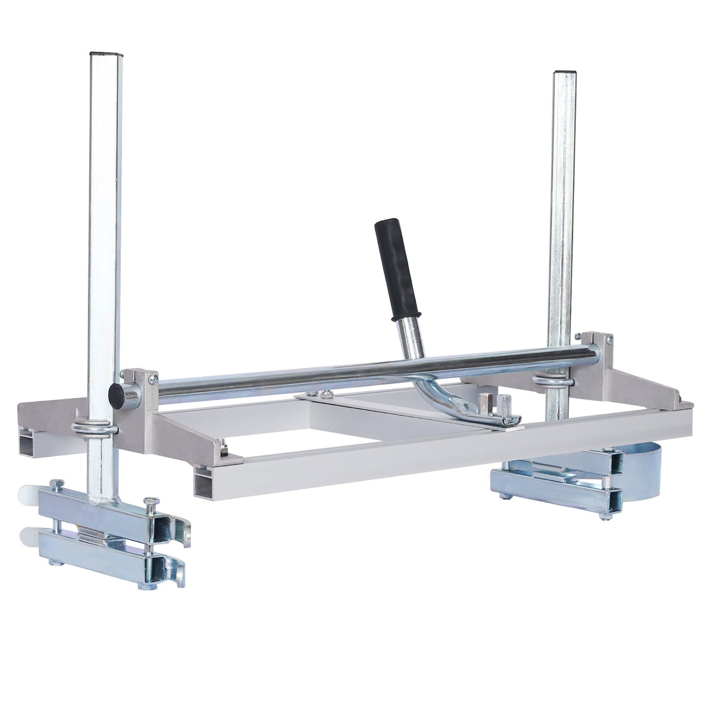 Heavyduty metal chainsaw mill for lumber milling adjustable height