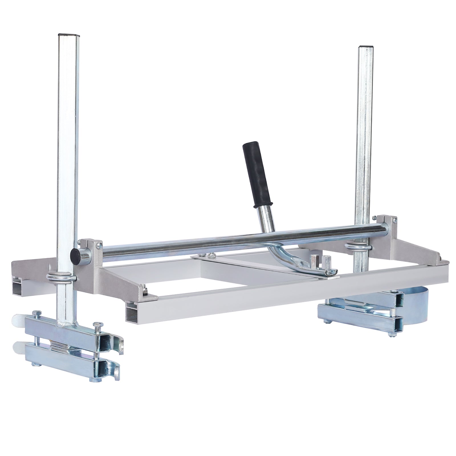 Heavyduty metal chainsaw mill for lumber milling adjustable height