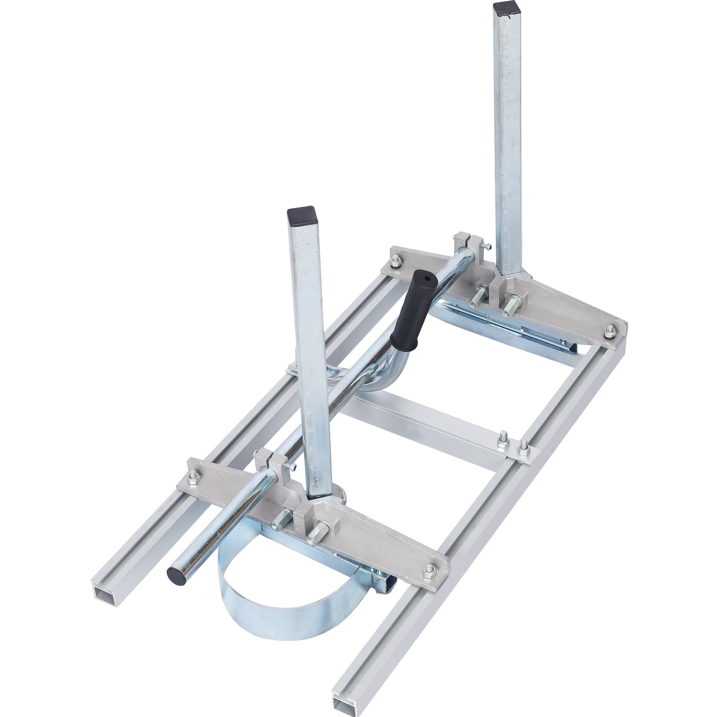 Adjustable chainsaw mill for milling lumber into planks and beams