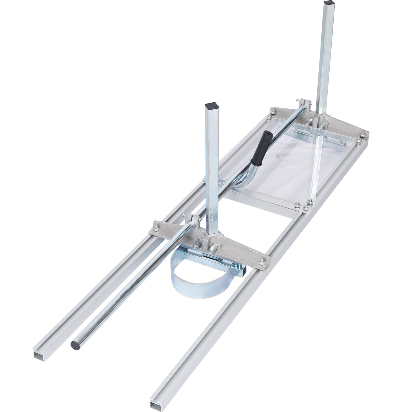 Adjustable chainsaw mill with metal construction for lumber milling and woodworking
