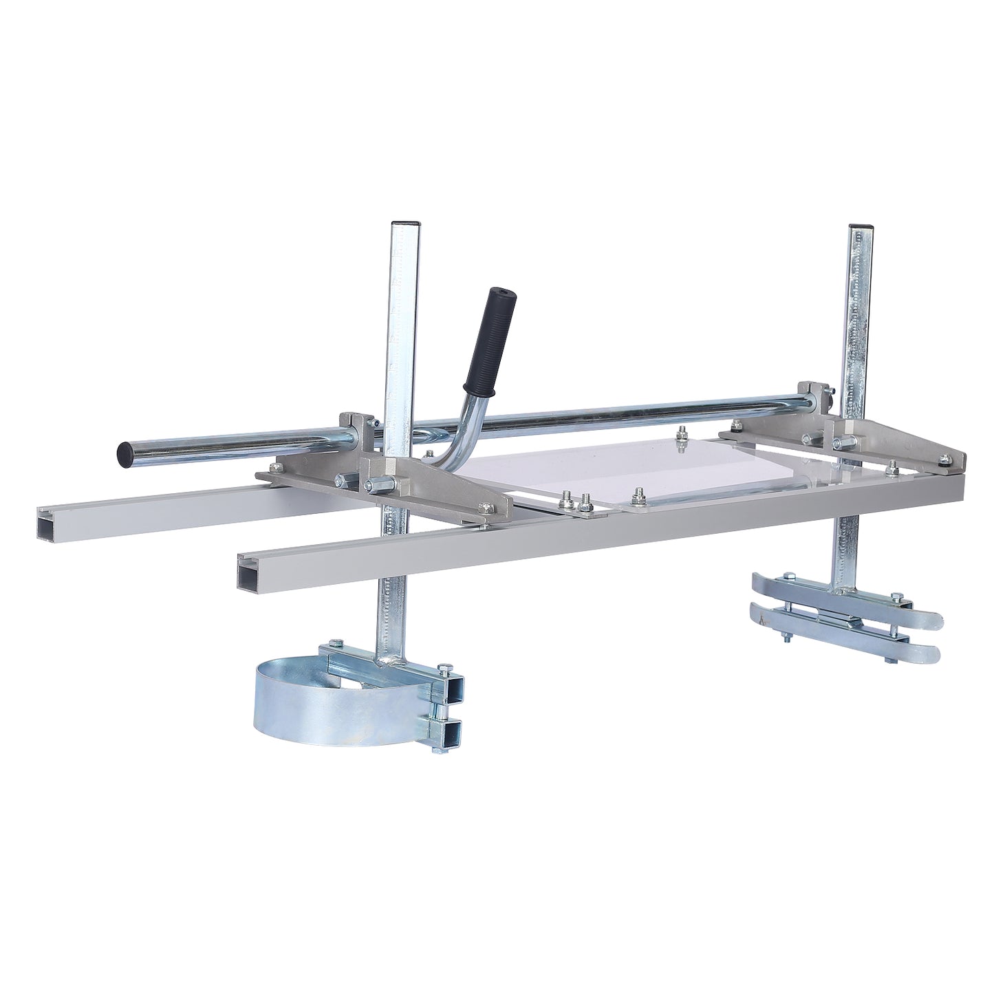 Adjustable aluminum chainsaw mill for precise lumber cuts ideal for portable milling projects