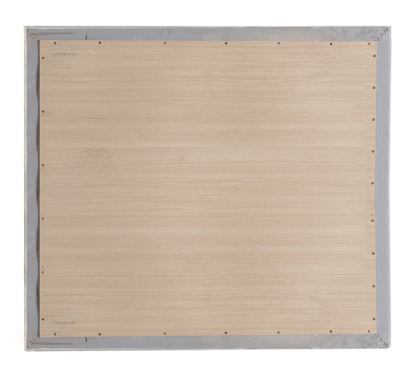 Light oak veneer back panel with grey frame ideal for furniture assembly