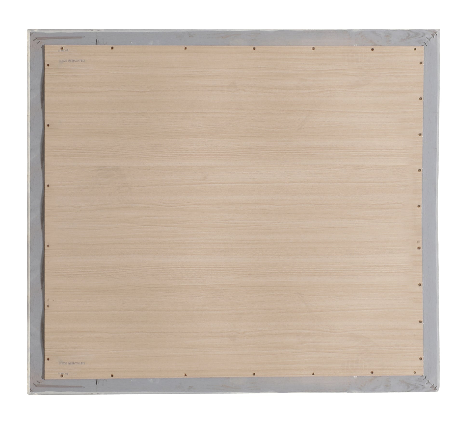 Light oak veneer back panel with grey frame ideal for furniture assembly