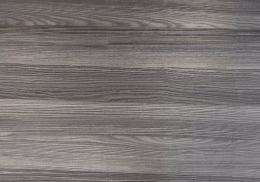 Distressed grey wood grain laminate surface for furniture