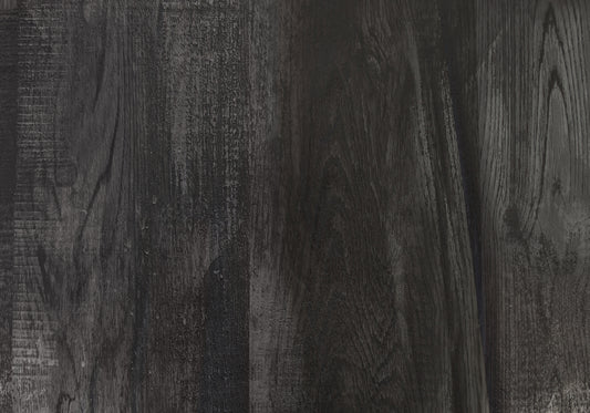 Dark distressed wood texture sample for flooring showing deep grain patterns