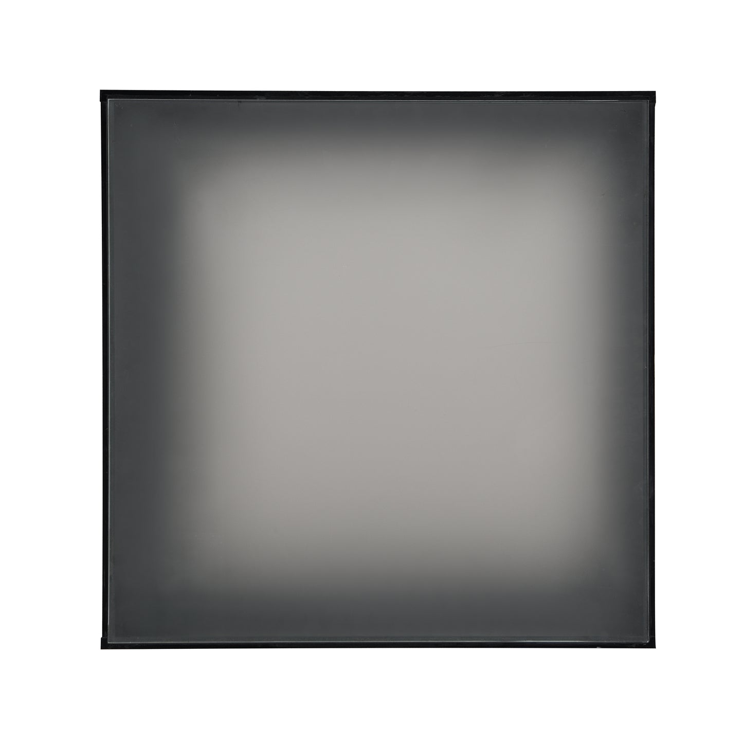 Frosted glass picture frame with black border