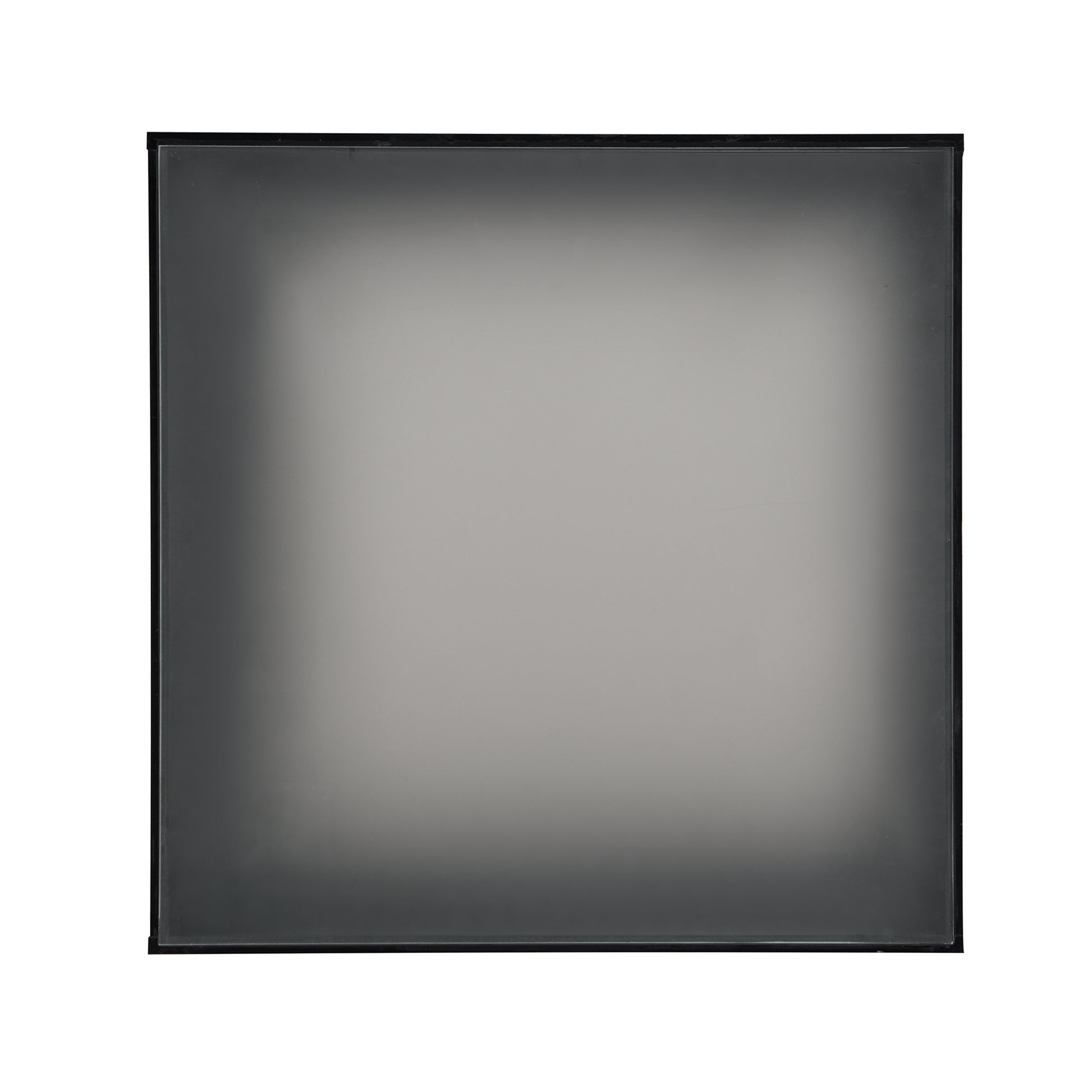 Frosted glass picture frame with black border