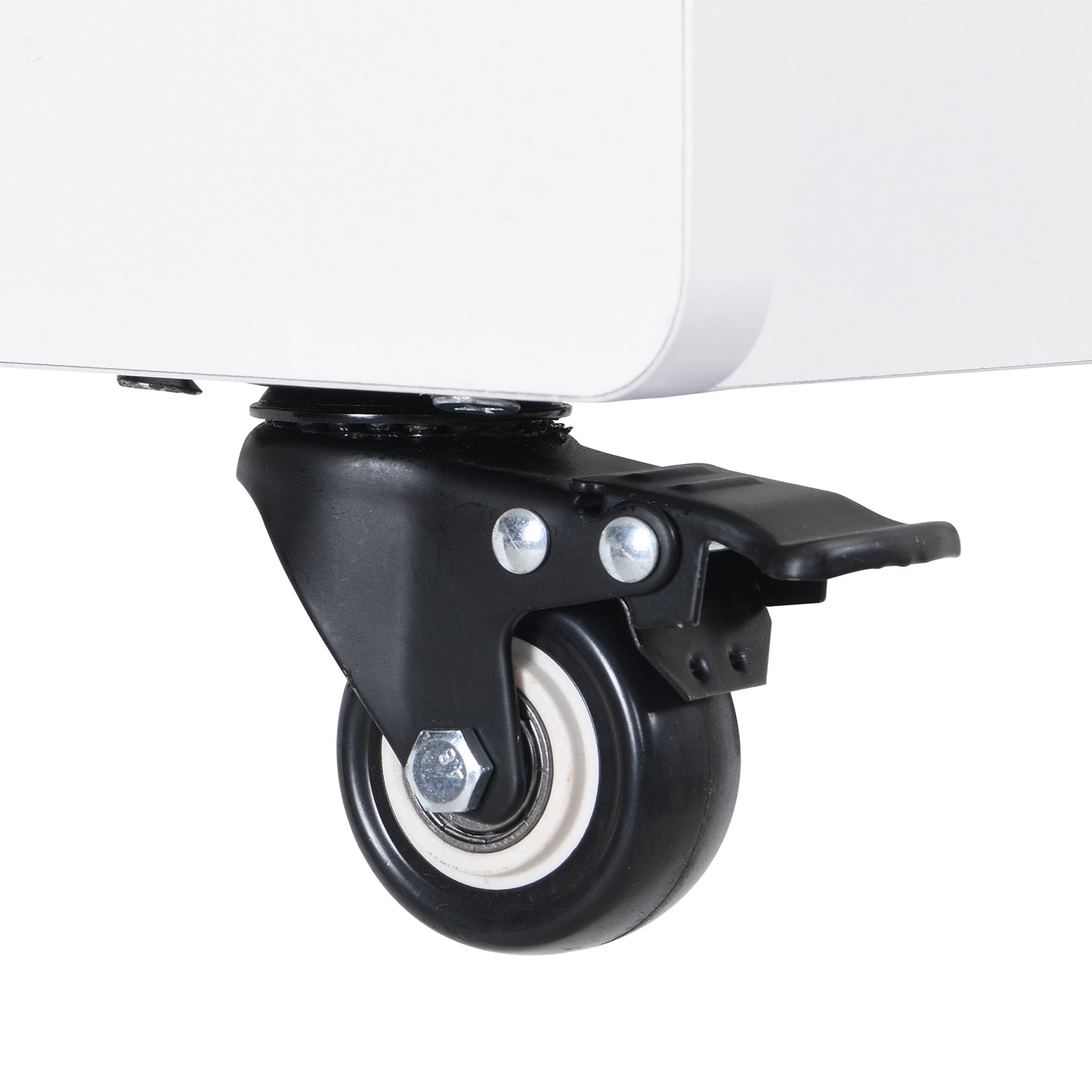 Heavyduty black caster wheel with lock brake for furniture and equipment mobility