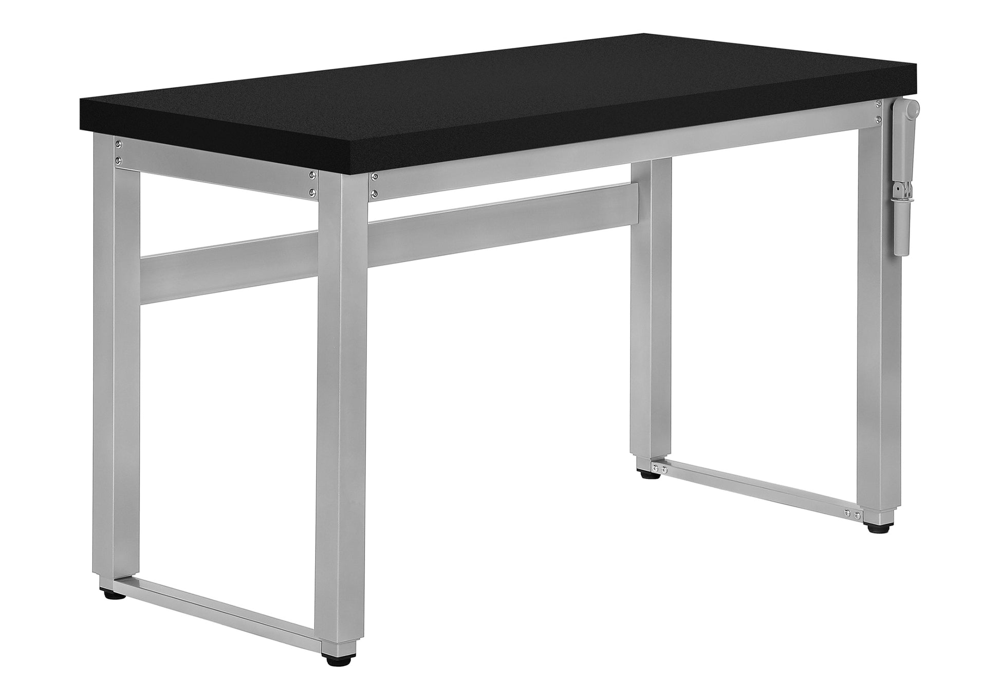 Sleek black workbench with durable aluminum frame perfect for garage or workshop