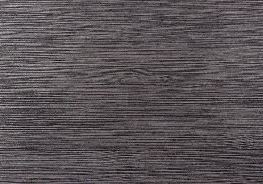 Dark grey wood grain veneer with fine horizontal lines