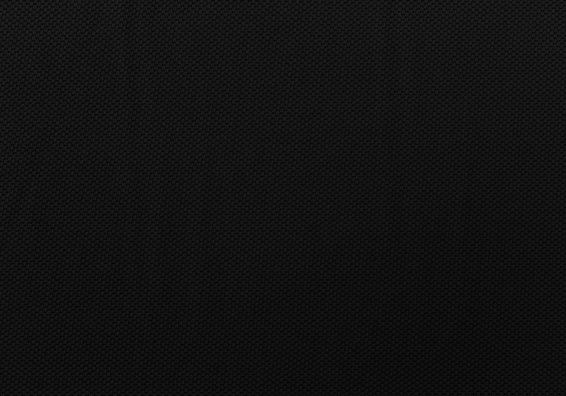 Black mesh fabric texture background with hexagonal pattern
