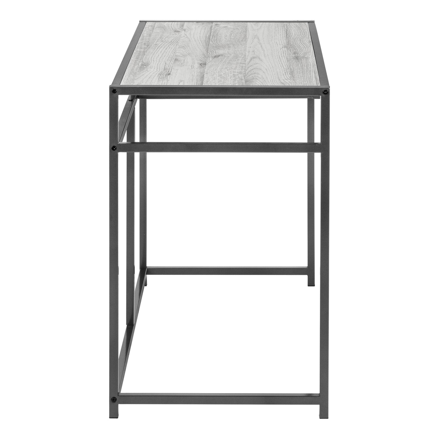 Rustic wood top desk with black metal frame a stylish writing desk for home office