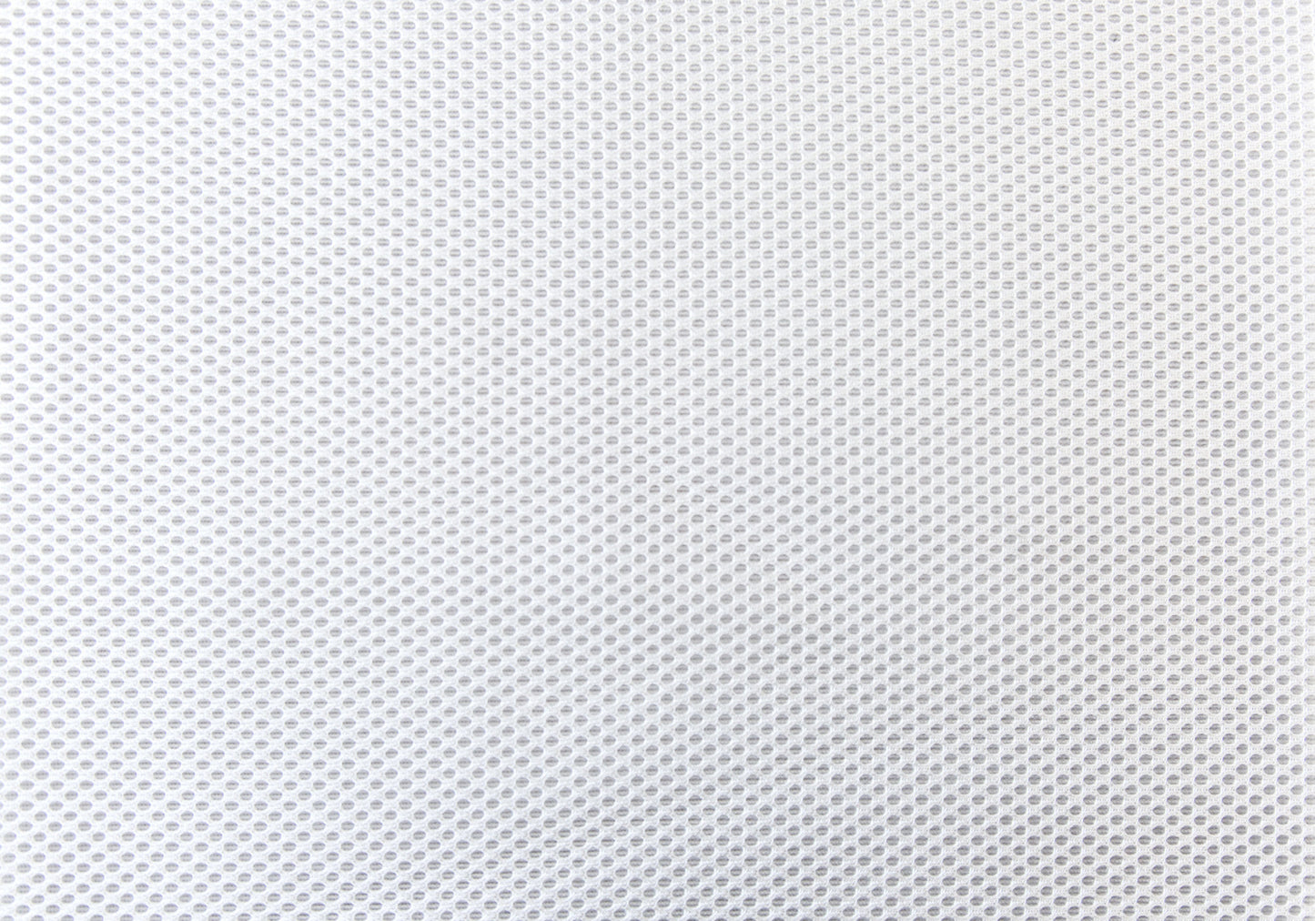 White mesh fabric texture with small hexagonal holes ideal for sportswear
