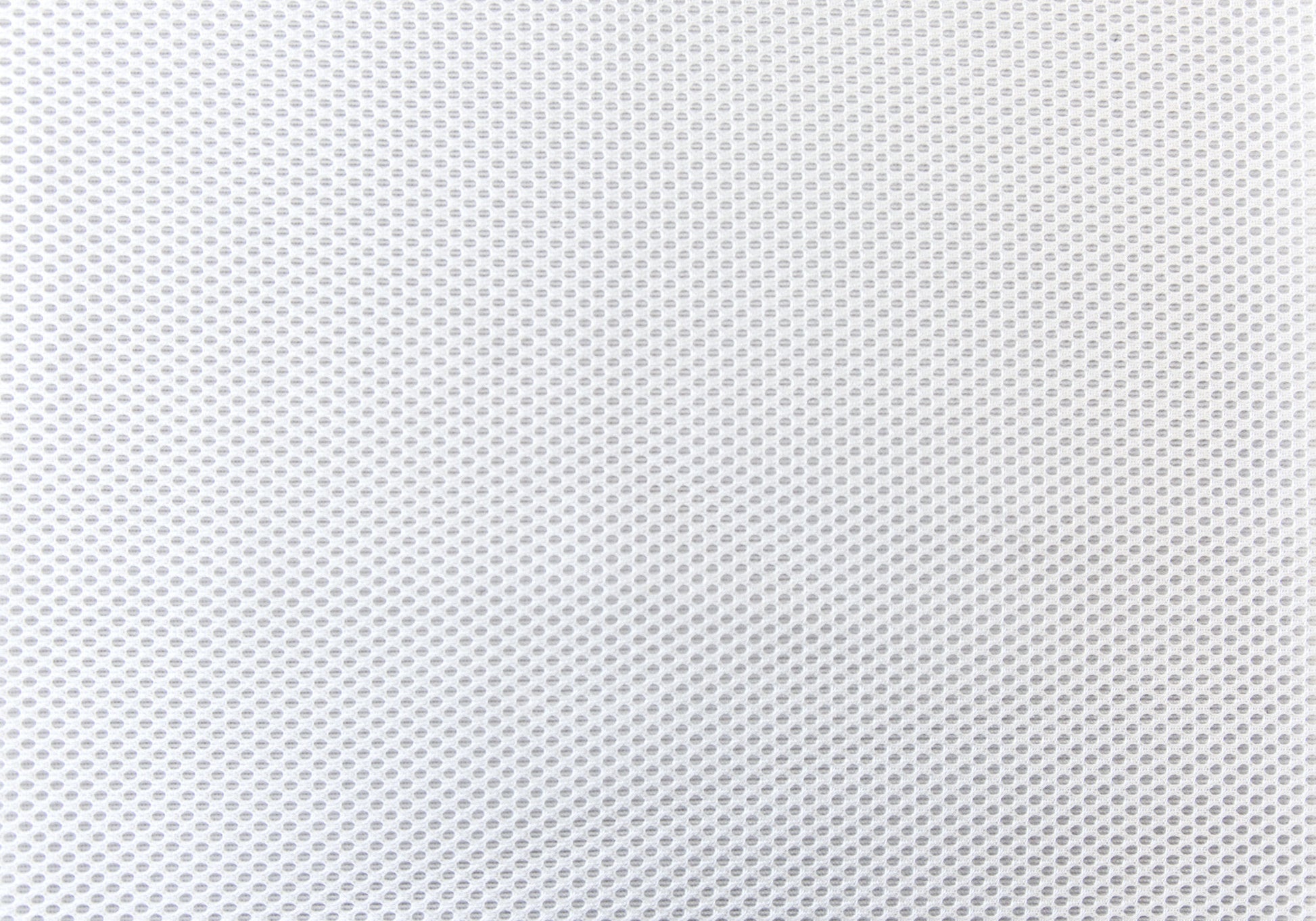 White mesh fabric texture with small hexagonal holes ideal for sportswear
