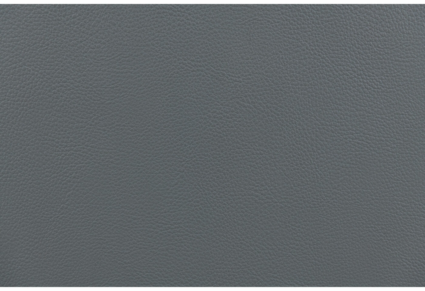 Slate gray textured faux leather upholstery fabric sample
