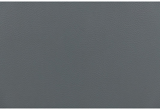 Slate gray textured faux leather upholstery fabric sample