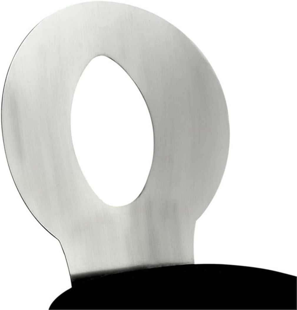 Brushed stainless steel bottle opener with round handle perfect for bar use