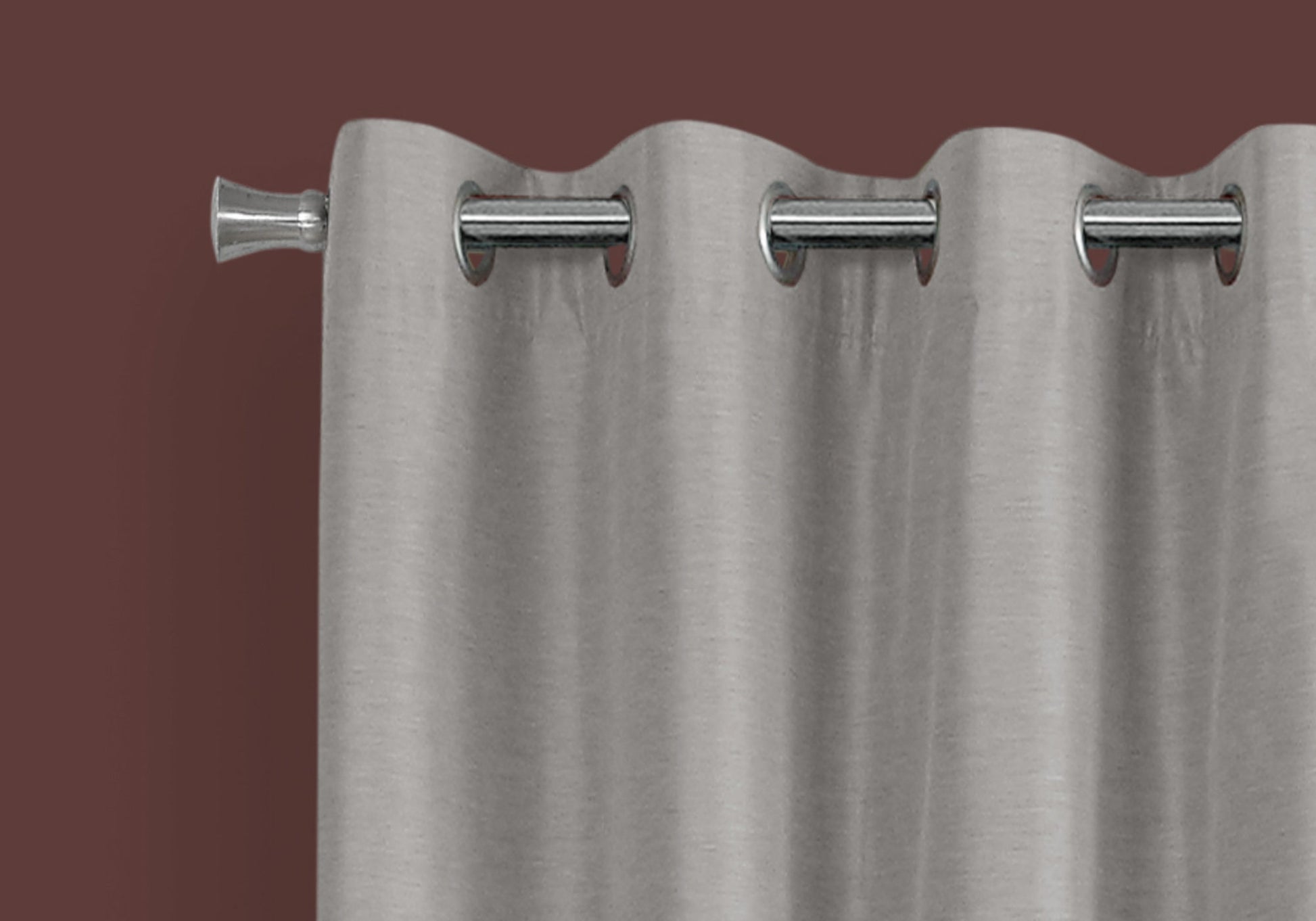 Silver grommet curtains with subtle texture elegant and modern home decor