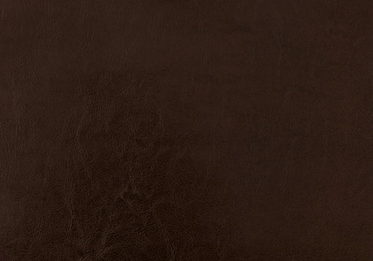 Deep brown textured leather fabric for upholstery or accessories