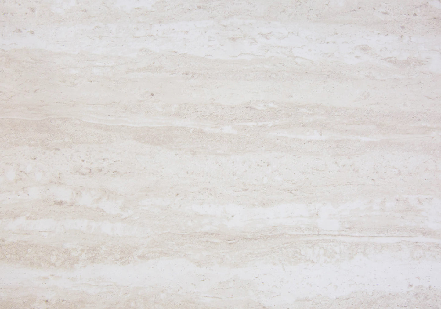 Cream travertine tile with natural linear veining and subtle speckled texture