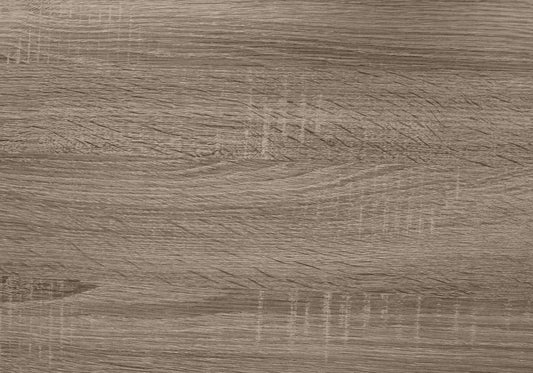 Closeup of natural oak wood grain texture in taupe color